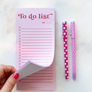 Bloc notes -To do pink