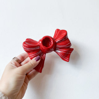 Bougeoir Noeud rouge