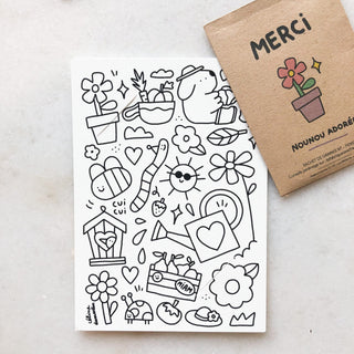 Carte à semer - Merci Nounou