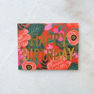 Carte Anniversaire Pivoines