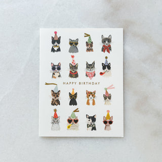 Carte Birthday cat