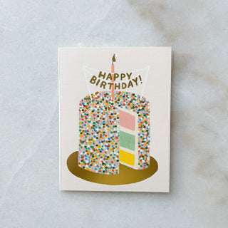 Carte Confettis cake