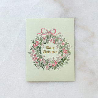 Carte Couronne de Noël