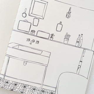 Livre de coloriage et de stickers - La maison