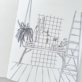 Livre de coloriage et de stickers - Le jardin