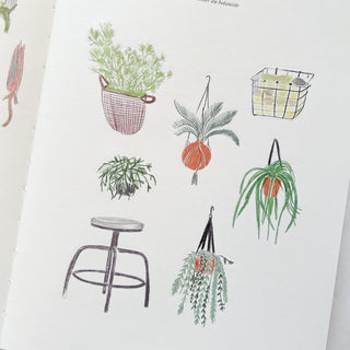 Livre de coloriage et de stickers - Le jardin