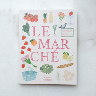 Livre de coloriage et de stickers - Le marché