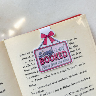 Marque page magnétique - Sorry I'm booked