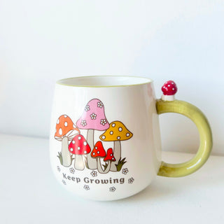 Mug-Champignons colorés en ceramique