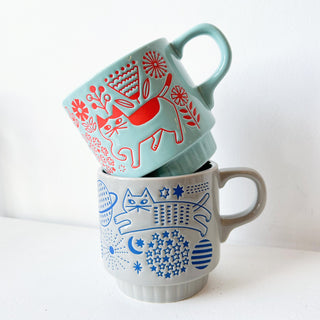 Mug Chat cosmonaute