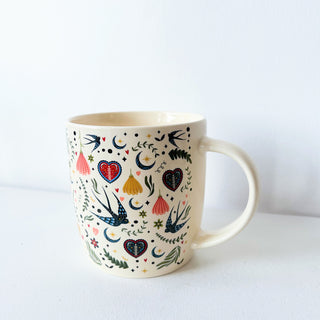 Mug Folk crème