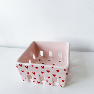 Panier en céramique - Coeur