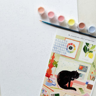 Peinture numérotée - La pause du chat