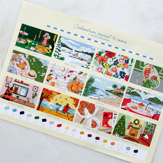 Peinture numerotee - Calendrier 2026