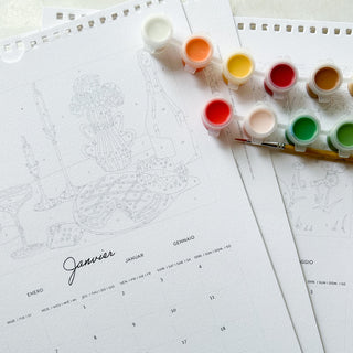 Peinture numerotee - Calendrier 2026