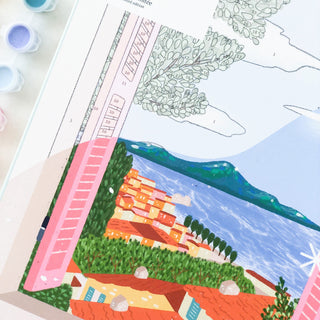 Peinture numérotée - Fenêtre sur Naples