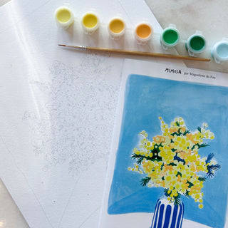 Peinture numérotée - Mimosa