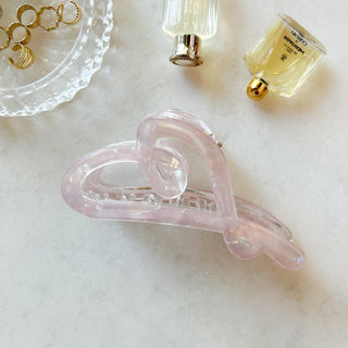 Pince à cheveux - Cœur irisé