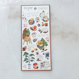 Planche de stickers Chat cozy Mind Wave
