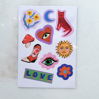 Planche de stickers - LOVE