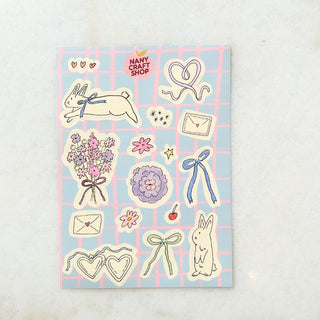 Planche de stickers - Bunny