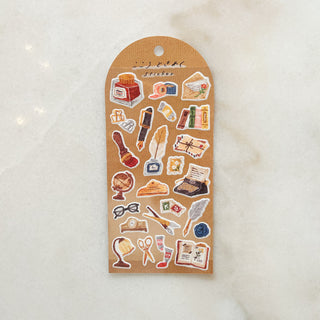 Planche de stickers - Ecrivain