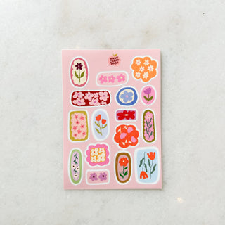 Planche de stickers - Fleurs