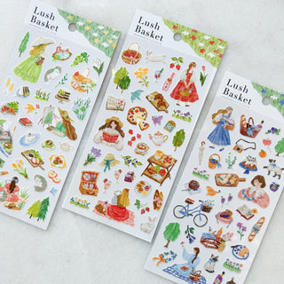 Planche de stickers - Lush basket