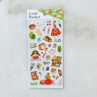 Planche de stickers - Lush basket