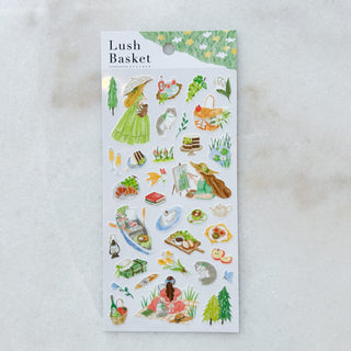 Planche de stickers - Lush basket