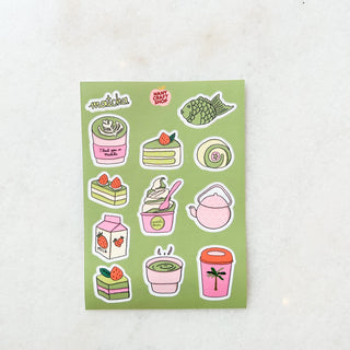 Planche de stickers -  Matcha