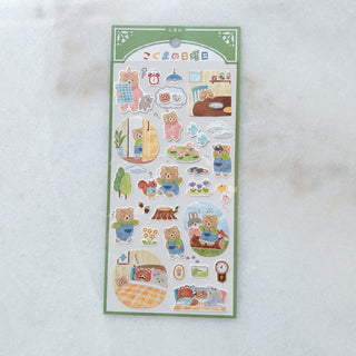 Planche de stickers - Ourson