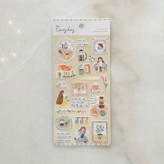 Planche de stickers - l'heure du goûter