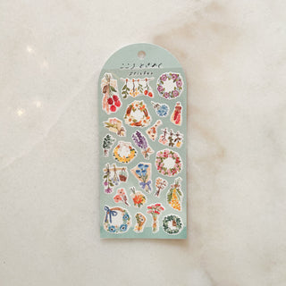 Planche de stickers - les fleurs