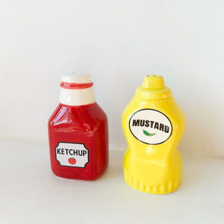 Salière et poivrière Ketchup Moutarde