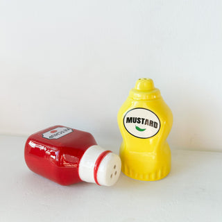 Salière et poivrière Ketchup Moutarde