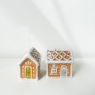 Salière et poivrière Maison en pain d'épice