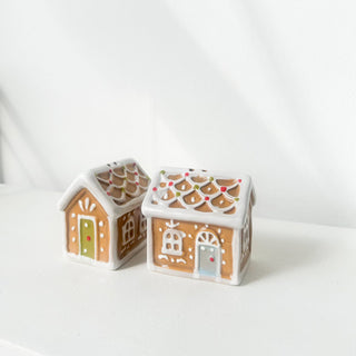 Salière et poivrière Maison en pain d'épice