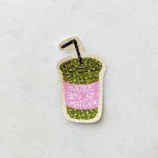 Sticker Love you so matcha