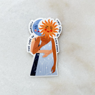 Sticker Sun and moon