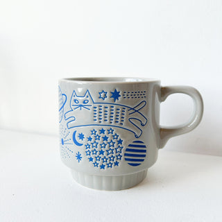 Tasse Chat cosmonaute avec illustrations de chats