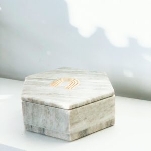 Boîte à bijoux en marbre