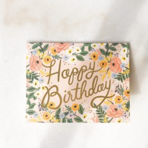 Carte anniversaire - Roses