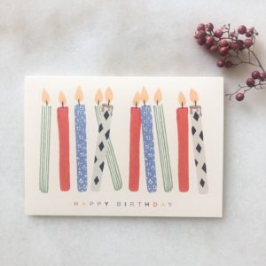 Carte Birthday Candles