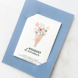 Carte à planter Bouquet coloré