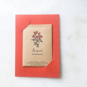 Carte à planter Bouquet d'amour