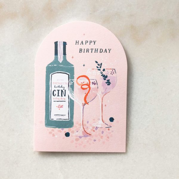 Carte Birthday Gin