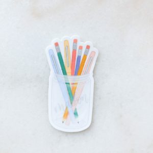 Stickers Artiste - Pot à crayons