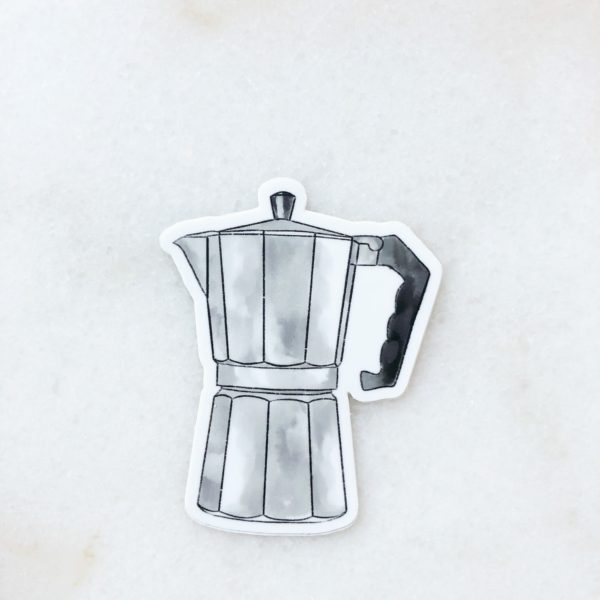 Stickers Coffee lover - Cafetière italienne