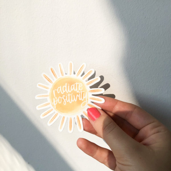 Stickers Positive vibes - Soleil